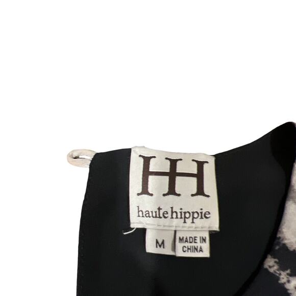 Haute Hippie Dress Medium Sleeveless Animal Print Studded Asymmetrical - Picture 9 of 12